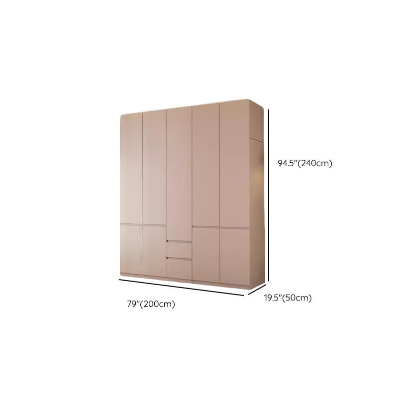 Modish Manufactured Wood Independent Armoire Cabinet with Soft Close Drawer, Soft Close Door, Interior Shelves, and Clothing Rod thumbnail 22