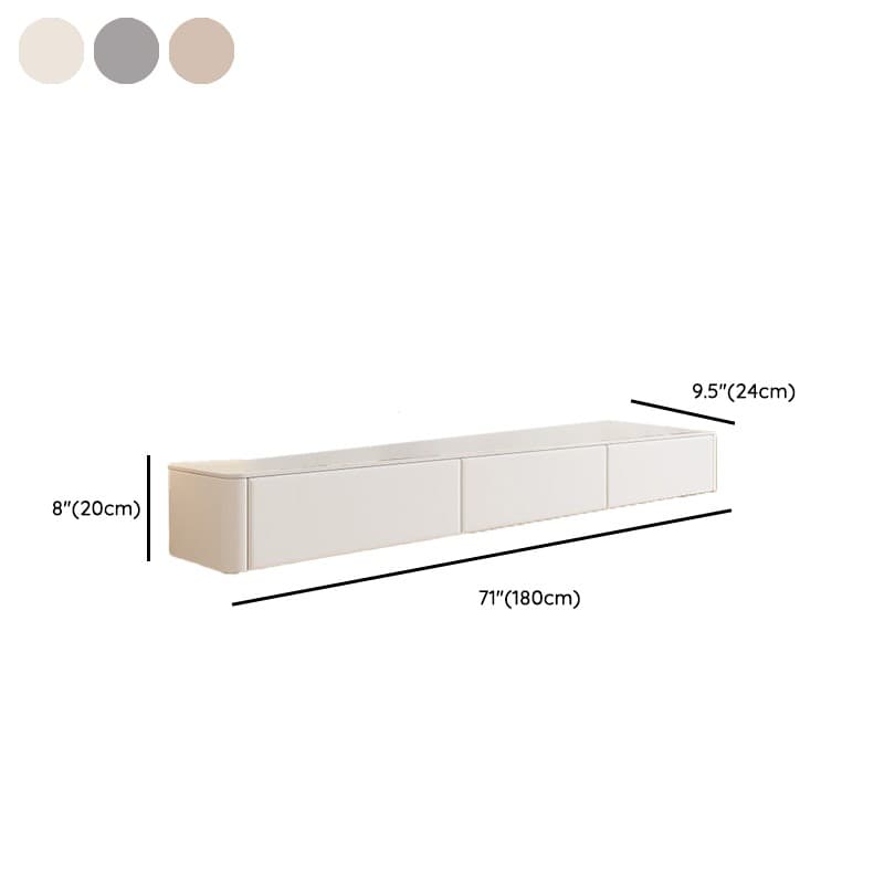 Art Deco Stone Rectangular TV Stand with 2 Drawers and 2 Cabinets Featuring Cable Management thumbnail 13