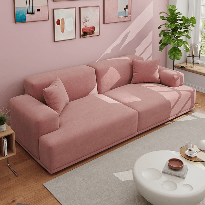 Modish Solid Color Standard Sofa in Black/Light Brown/Coffee for 5 Person/4-seater/3-seater thumbnail 9