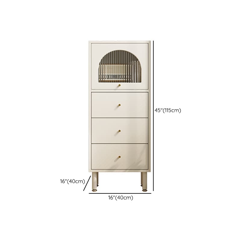 Chalk French Provincial Raw Wood Combo Dresser for Parlor with 5/6/4 Drawers and Hutch in Vertical Orientation thumbnail 10