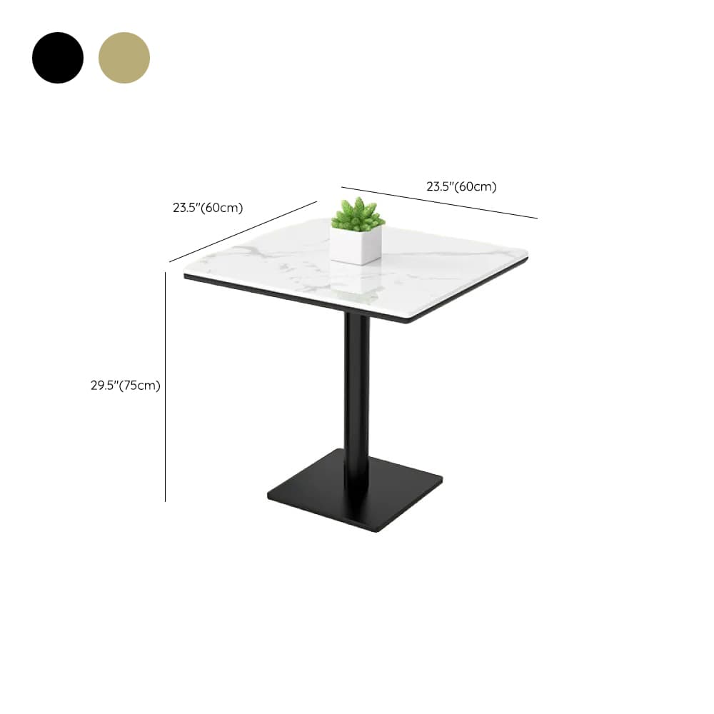 Minimalist/Luxurious Dining Table with Slate Stone Top, Fixed Table, Seats 4/2 thumbnail 14