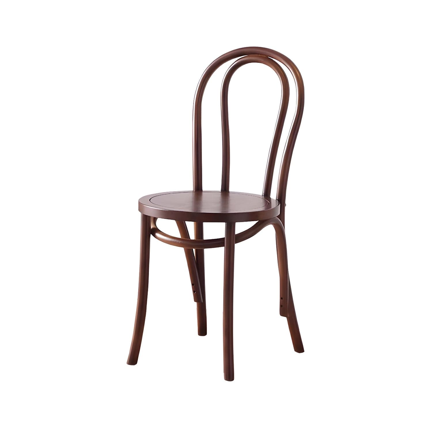 Modern Open Back Side Chair with Beech Wood Legs for Kitchen & Dining - Non-Upholstered thumbnail 6