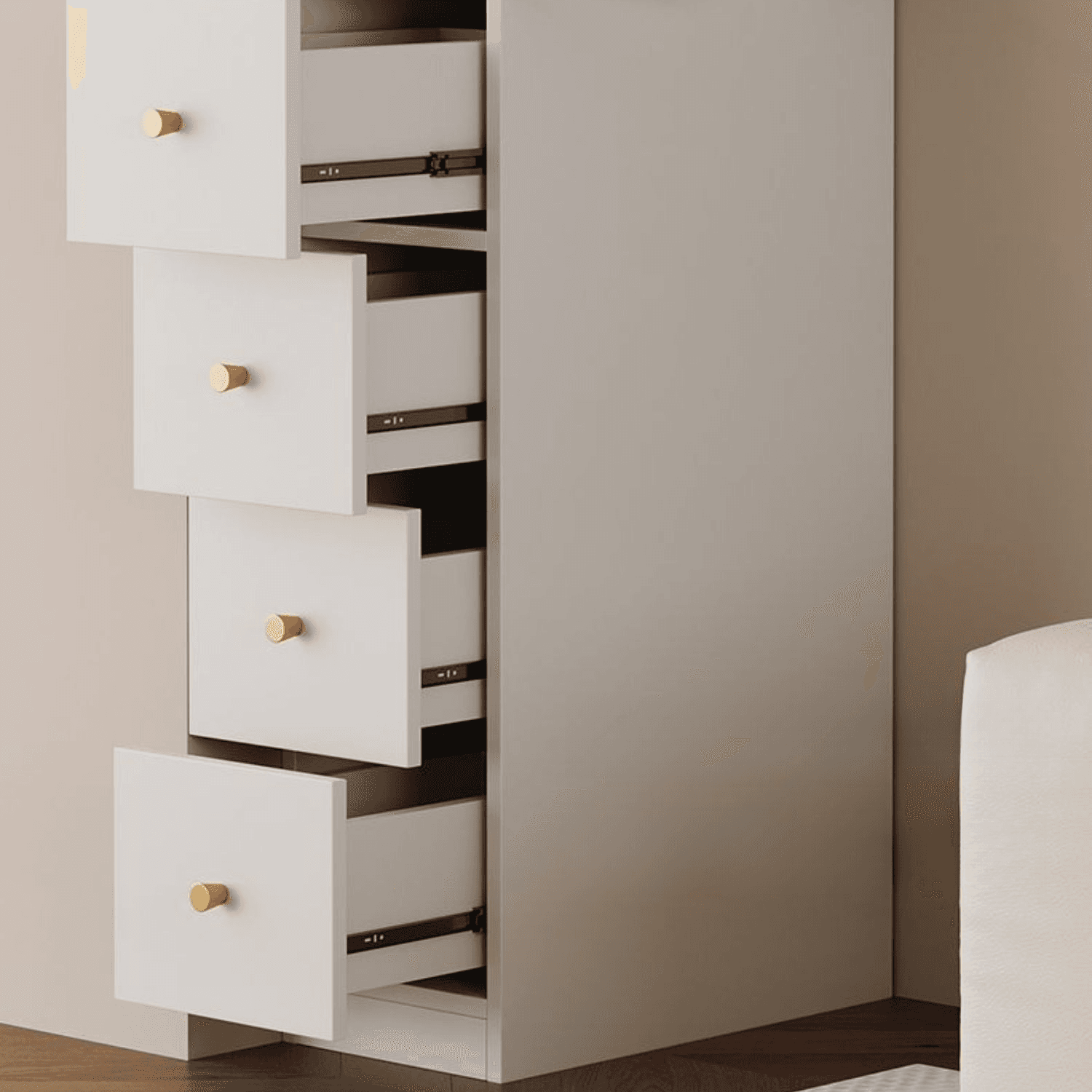 Detached Reclaimed Wood Utility Cabinet with Soft Close Drawer & Locker, Drawer Bars & Glass-panel Door thumbnail 6