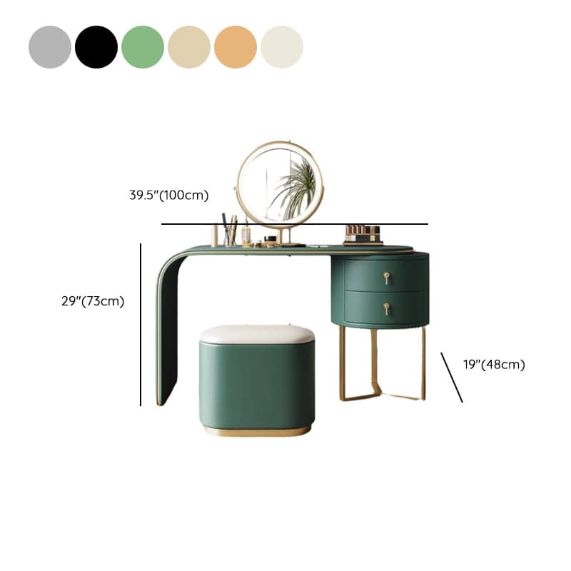 Ink/Lime Green/Citrus Color Scalable Adjustable Brightness Push-Pull Adjustable Touch Vanity Set with Lighting System thumbnail 13