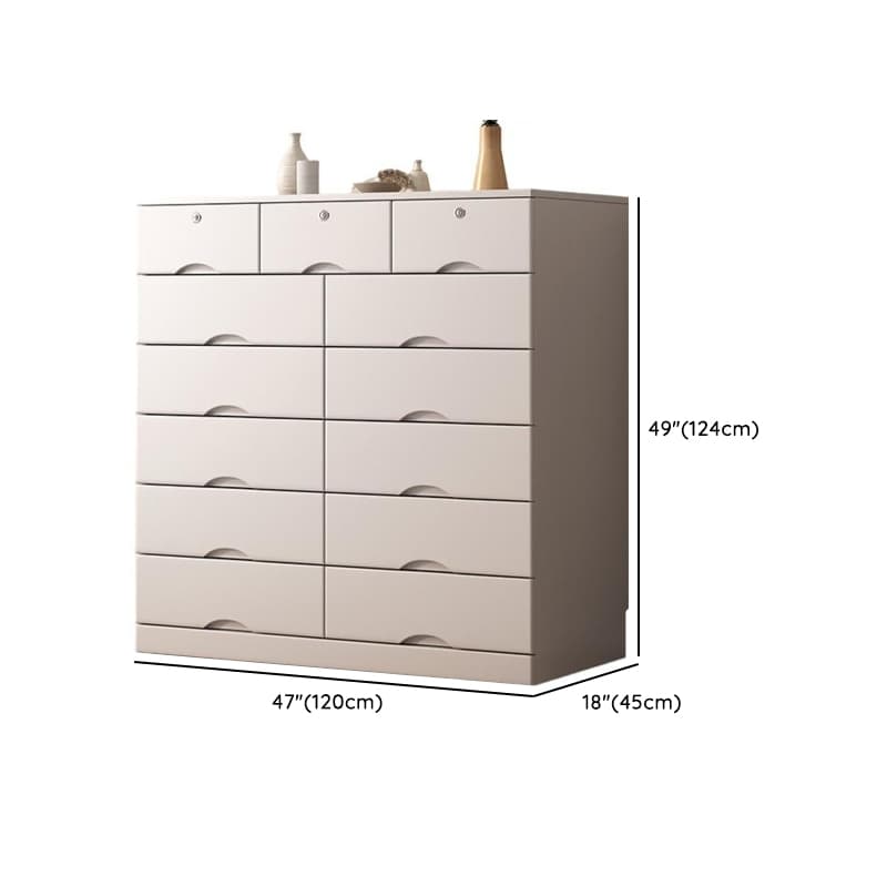 Light Gray Simple Cube Console Dresser for Parlor thumbnail 21