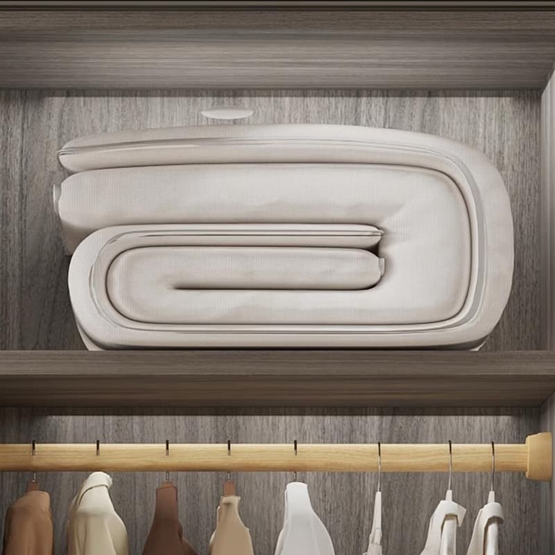 White Modish Wooden Independent Armoire Cabinet with Soft Close Drawer, Soft Close Door, and Interior Shelves thumbnail 4
