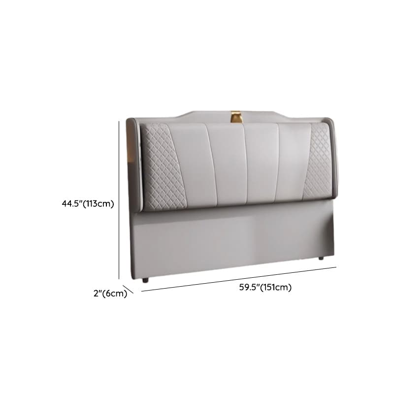 Art Deco Rectangular Wingback Timber Sponge headboard, With Legs, Size Full(54"W x 75"L), height Standard（36-55“） thumbnail 17