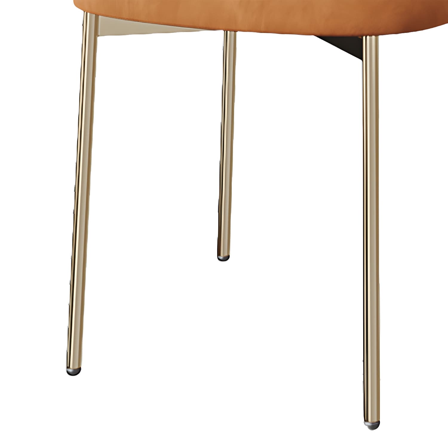 Restaurant Scandinavian Upholstered Side Chair Matte Finish Open Back Dining Chair thumbnail 15