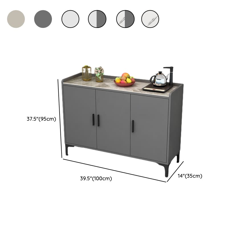 2 Doors/4 Doors/3 Doors Glamorous Narrow/Standard Sintered Stone Flooring Sideboard with Larder & Changeable Shelf thumbnail 18