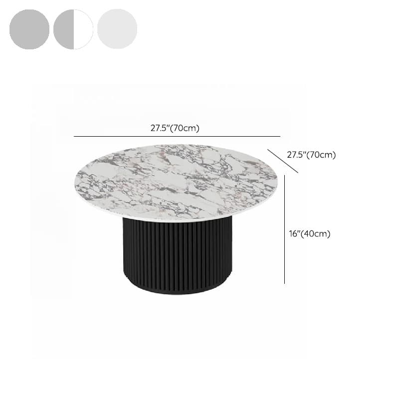 Circular-shaped Ivory Board Game Coffee Table for Home thumbnail 18