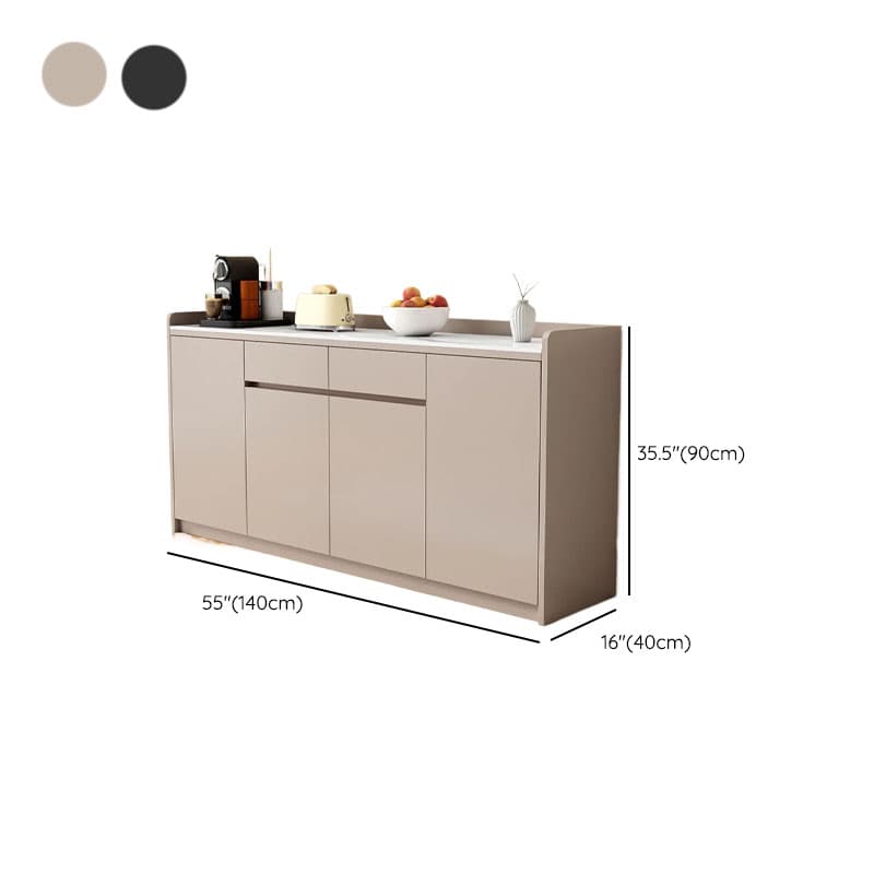 Self-supporting Sintered Stone Sideboard, Adjustable Shelf & Larder, 3 Drawers/2 Drawers, 5 Doors/4 Doors/3 Doors, Standard thumbnail 23