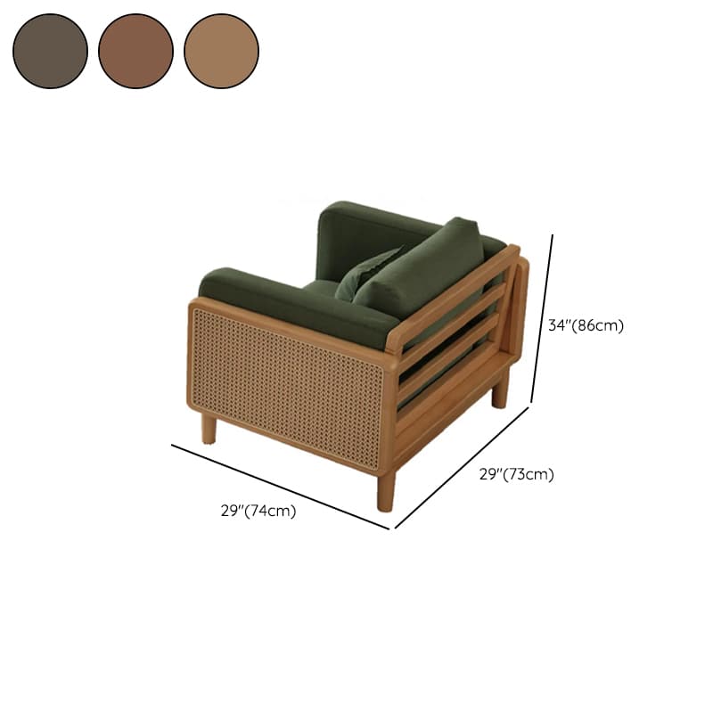 Victorian Style Jade Green Sofa Couch/Single Sofa for Sitting Room with 1 to 5 Pillows thumbnail 27