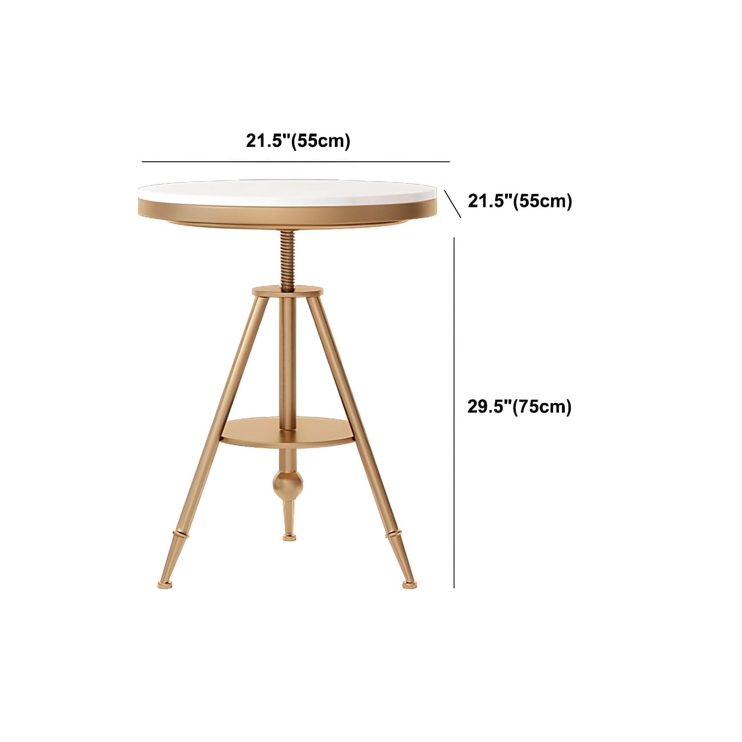 Traditional Luxury Round Dining Table Marble Top Table with Gold Metal Base thumbnail 17