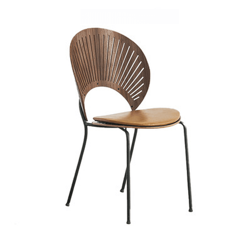 Dining Room Sturdy Side Chair with Outlined Frame and Foot Pads thumbnail 21
