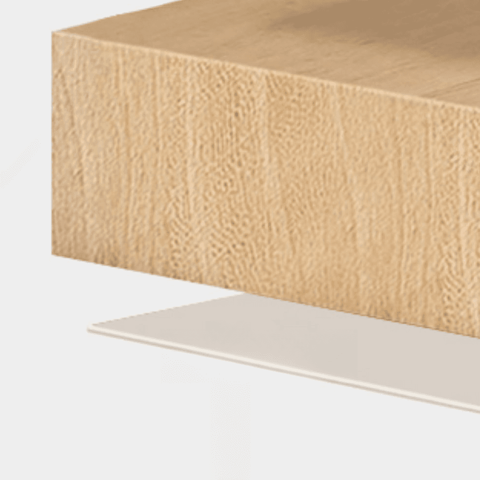 Chalk Modern Wooden Standalone Almirah with 3-Drawer/6-Drawer, Interior Shelves, and Hanging Rod thumbnail 3
