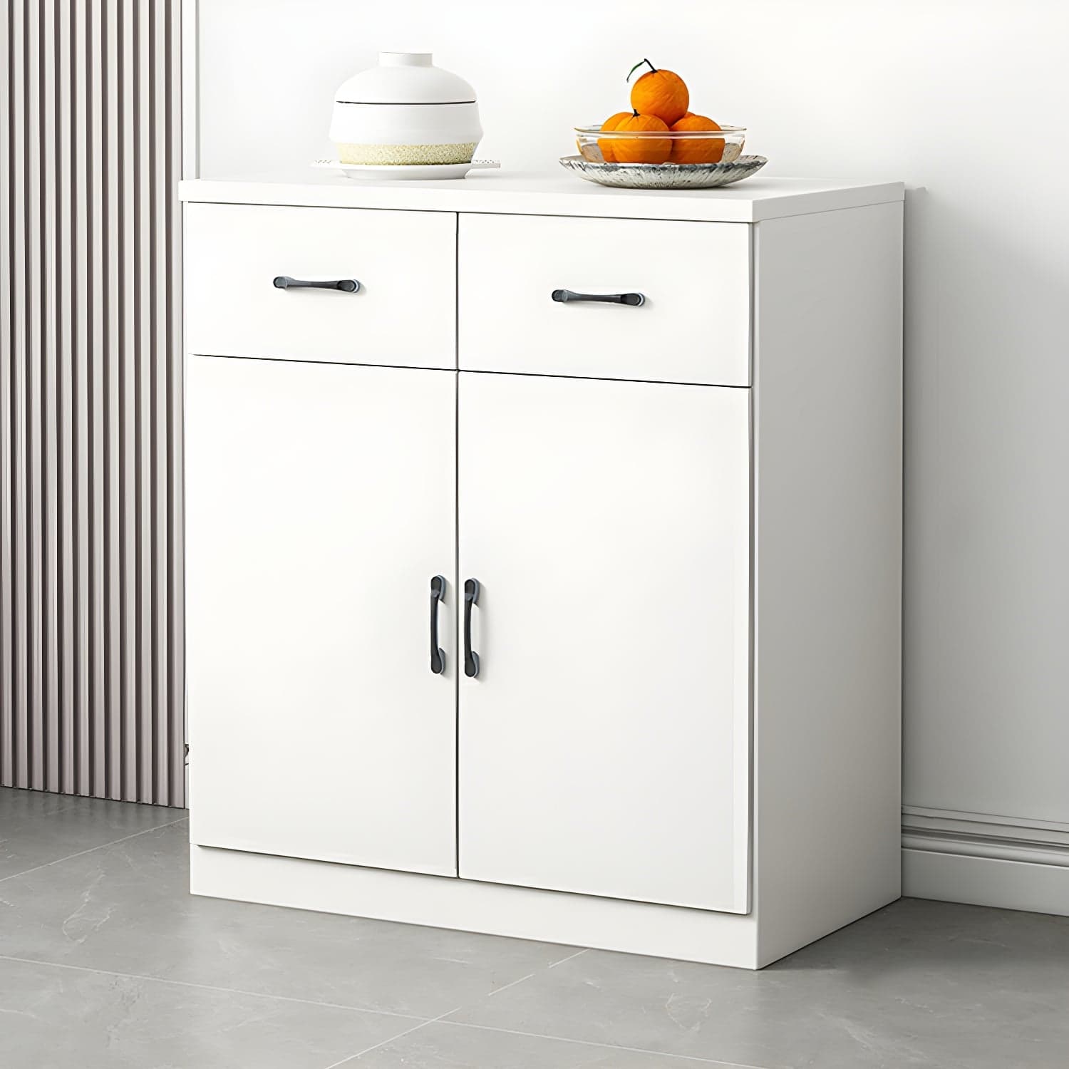 Modern Wood Sideboard Credenza with Drawers and Cabinets - Functional Storage Solution thumbnail 3