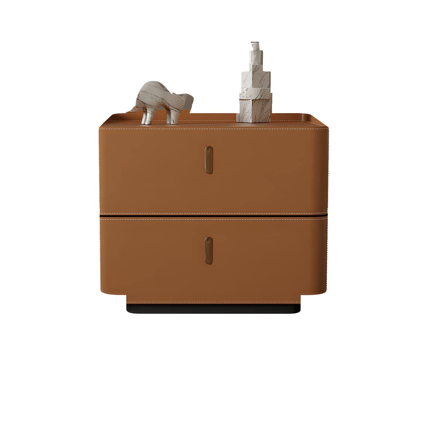 Modern Wood Grain Design Solid Wood Nightstands with Two Drawers thumbnail 13
