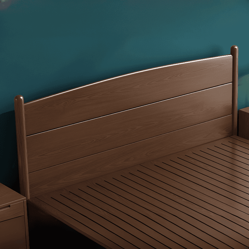 Modish Rubberwood Wingback/Panel Headboard in Rectangle/Camelback Shape for King/Queen/Full Bed, Free-standing Standard with No Distressing and Standard Height thumbnail 3