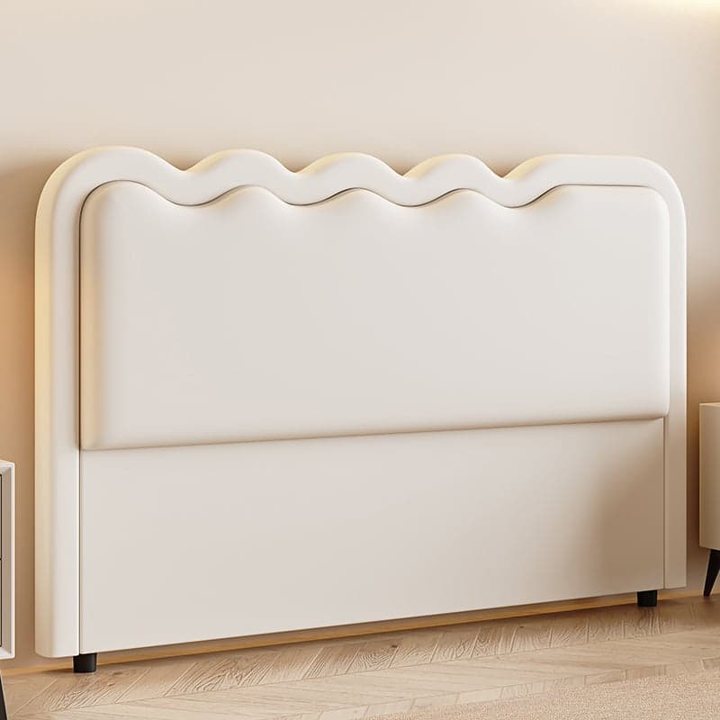 Modern Simple Style Panel Headboard in Natural Wood for California King/King/Queen Bed with No Distressing, Sponge Upholstery Fill, Free-standing Standard Installation, and Standard Height thumbnail 5