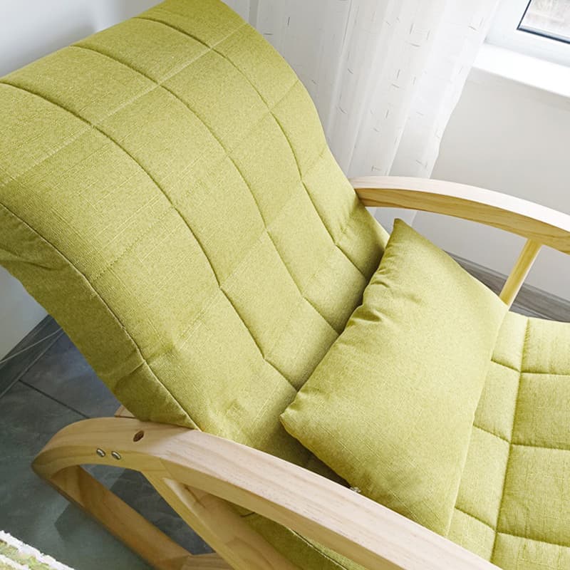 Modern Upholstered Rocking Chair with Track Arms - Comfortable and Stylish Design thumbnail 19