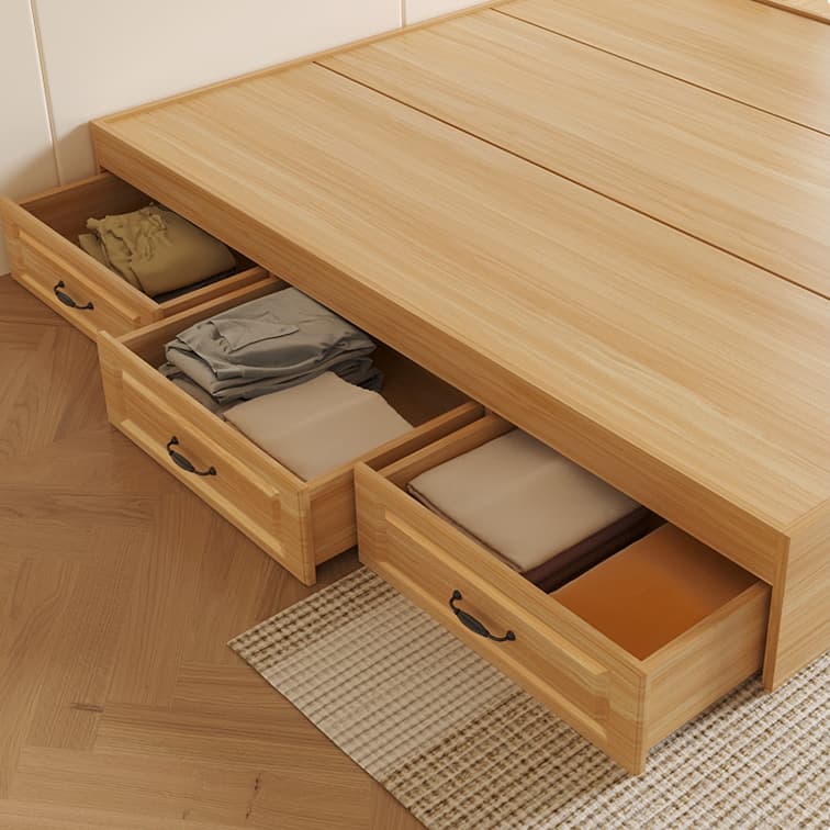 Modern Simple Style Bed Wood No Headboard for Living Room thumbnail 11