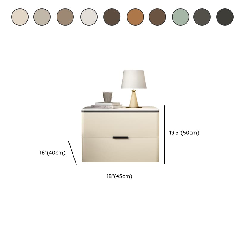 Organic Modern Nightstand With Drawer Organization Featuring 2 Drawers and Stone Countertop thumbnail 16