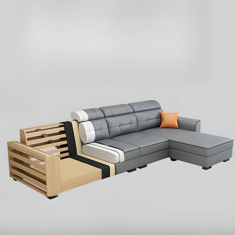 L-Shape Parlor Corner Sectional with Left Hand Facing Orientation, Decorative-stitched Tufting and Concealed Support thumbnail 20