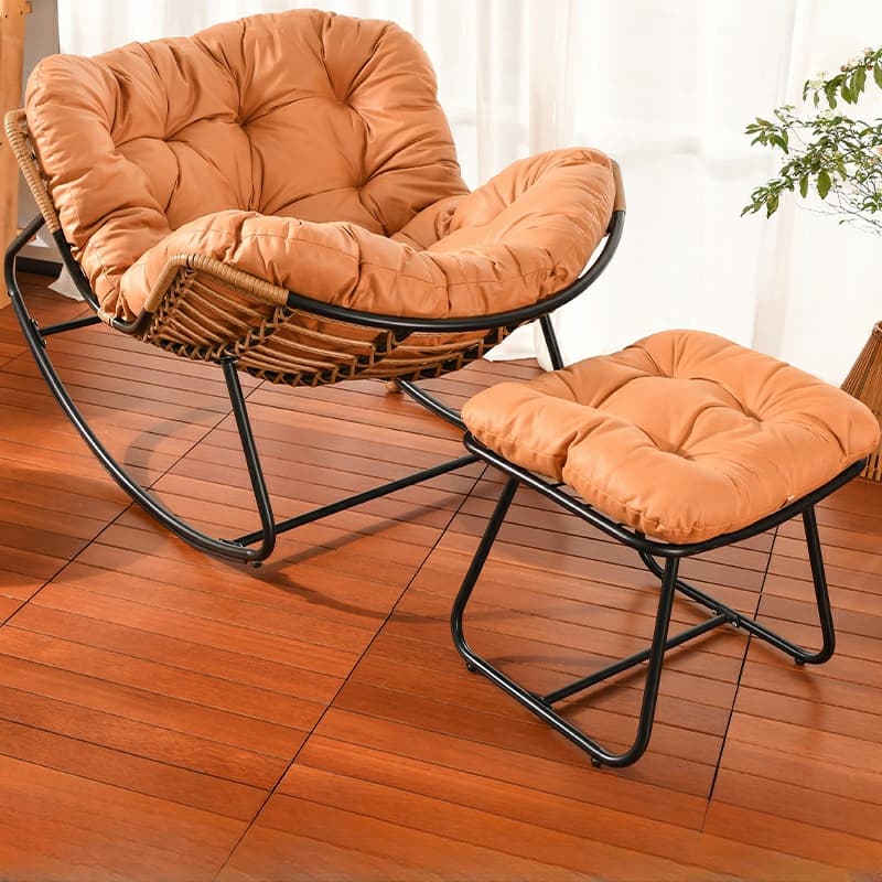 Ergonomic and Stationary Cotton Nursery Recliner with Back thumbnail 11