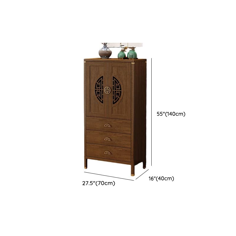 Espresso Standard/Wide/Narrow Timber Sideboard with 4 Doors/3 Doors/2 Doors, Adaptable Shelf and Pantry Hutch, 3 Drawers/6 Drawers/2 Drawers Included/Not Included thumbnail 23