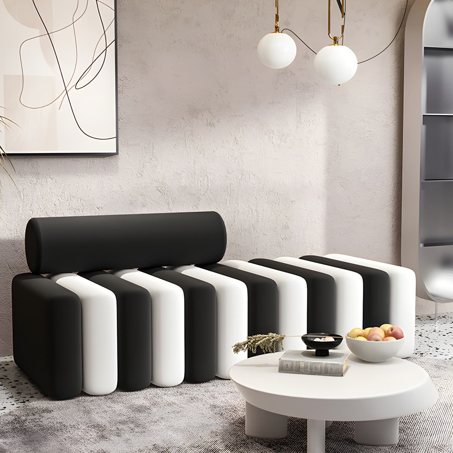 Velvet Contemporary Standard Sofa Armless Sofa for Living Room, Apartment thumbnail 18