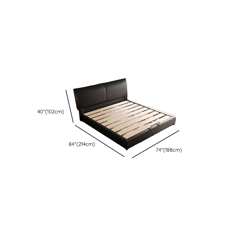 Solid Color Storage Bed/Platform Bed with Pine Wood Frame for Living Room thumbnail 9