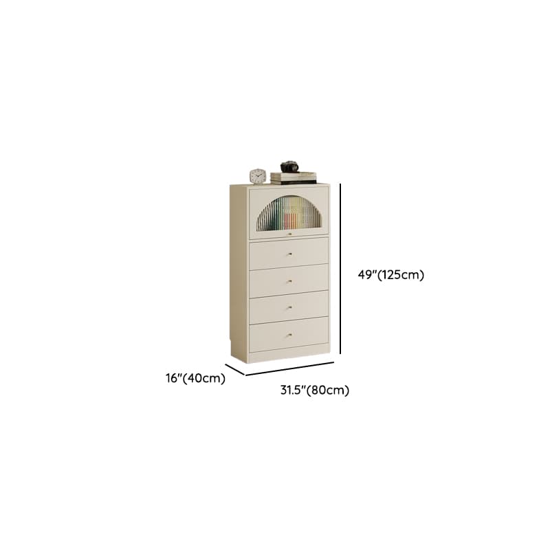Chalk Casual Composite Wood Combo Dresser with Shelves, 6/3/5 Drawers, Hutch, Vertical thumbnail 12