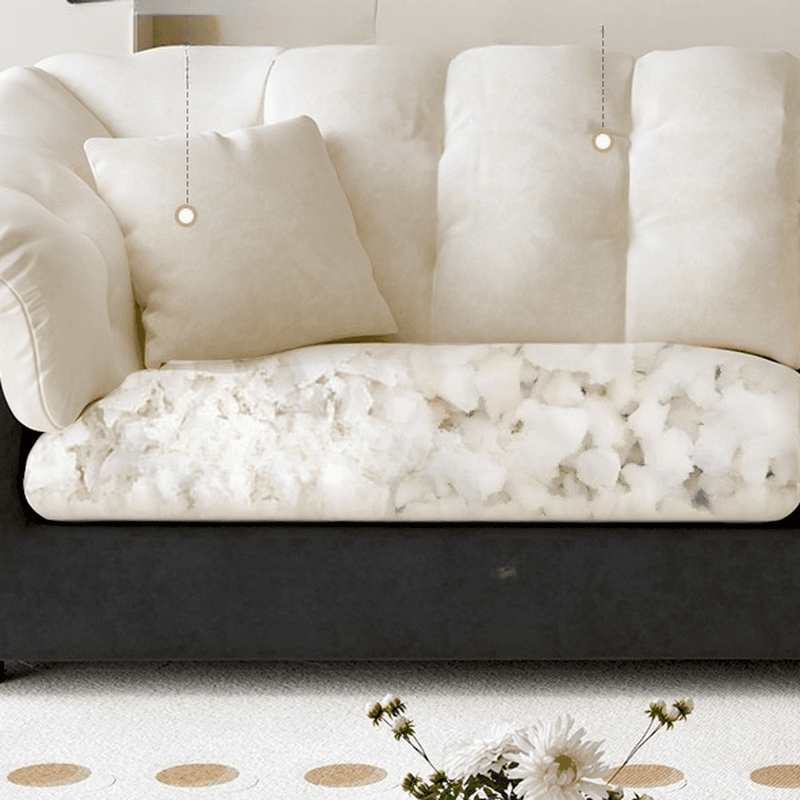 Modish Solid Color Stain Resistant Standard Sofa/Loveseat in Black/Light Green/Beige for 3-seater/2/5 Person with 2 Pillows thumbnail 9