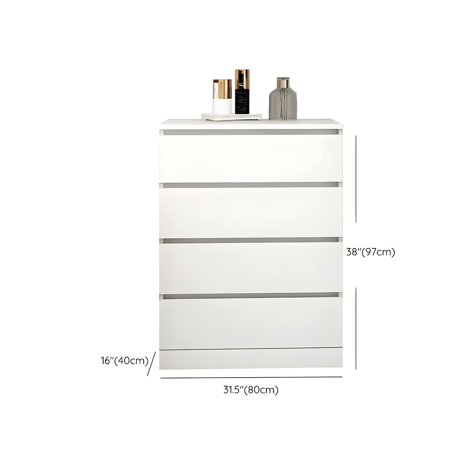 Contemporary Narrow Wood Dresser with Drawers for Living Room thumbnail 17