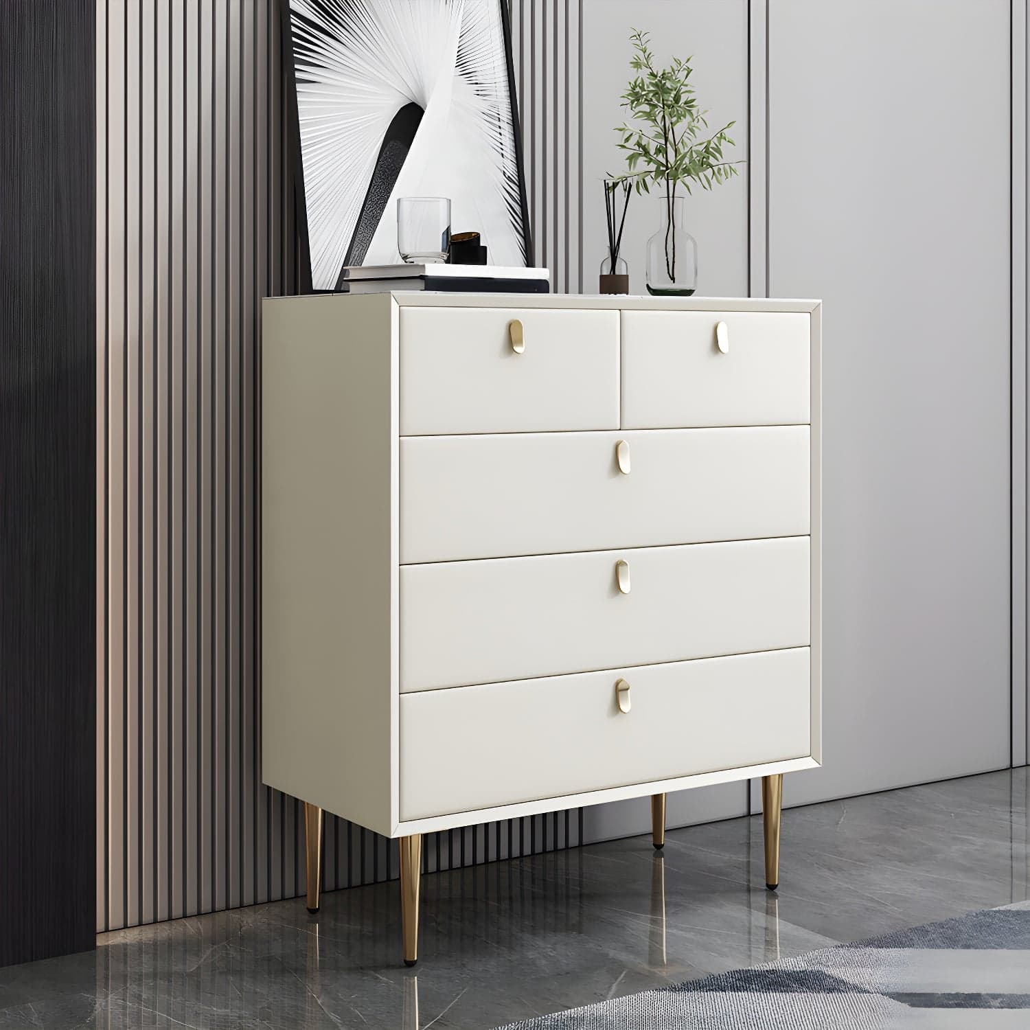 15.6-inch W Storage Chest Classic Glam Dresser with 5/6/7/9 Drawers thumbnail 5