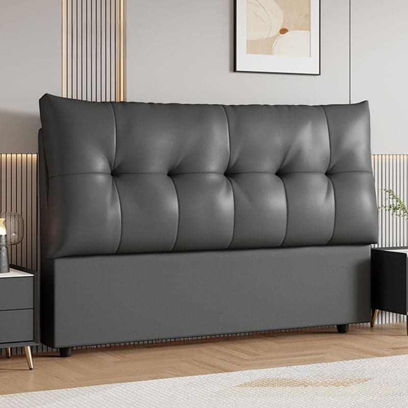 Trendy Panel Headboard with No Distressing, Piled Tufted Rectangle for Queen/Full Bed, Sponge Upholstery Fill, Standard Height thumbnail 4