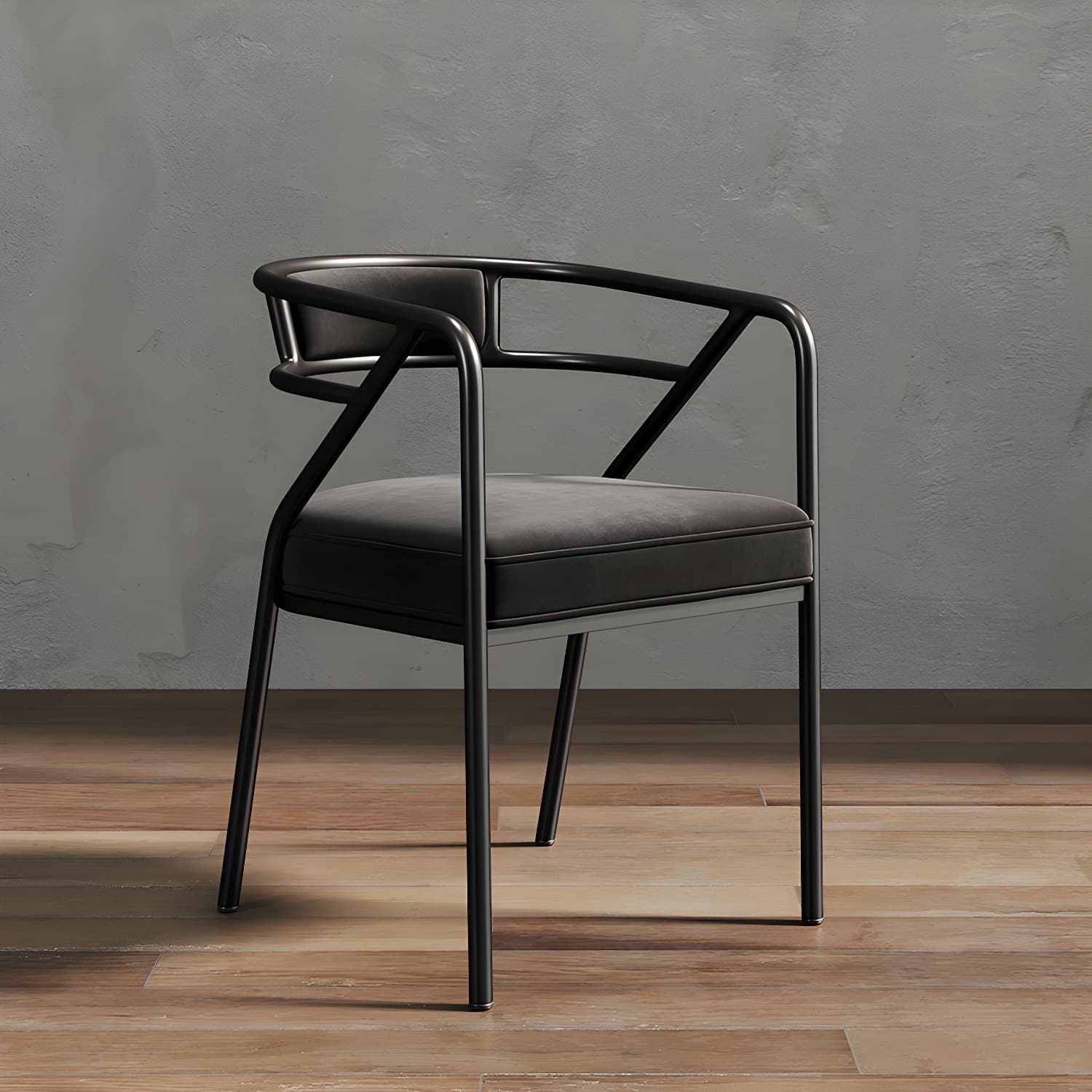 Glam Dining Chair Open Back Upholstered Dining Side Chair with Metal Legs thumbnail 18