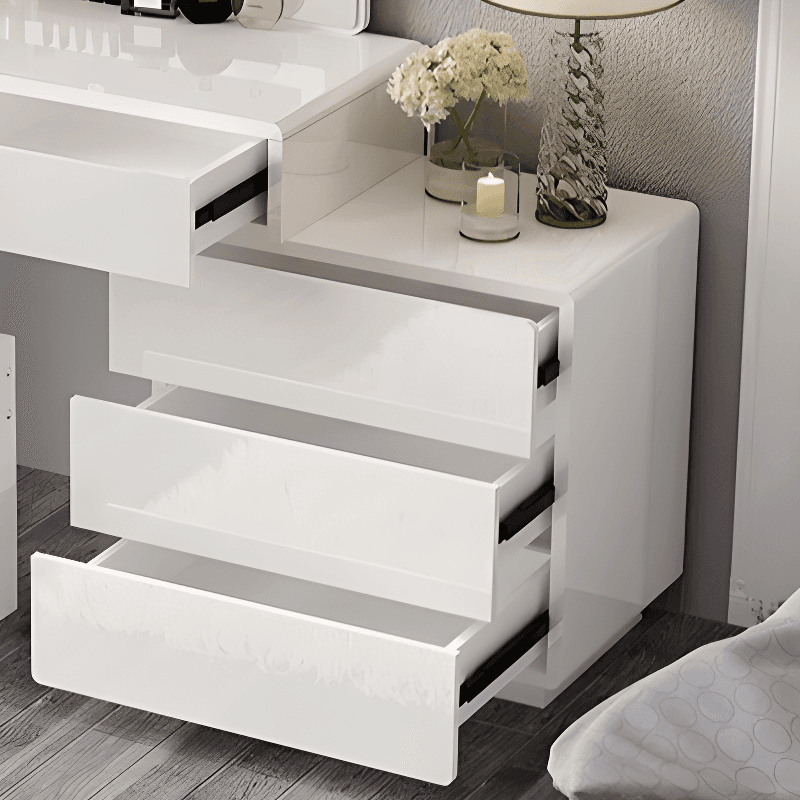 Scalable Manufactured Wood Push-Pull Bedroom Floor Vanity, No Suspended thumbnail 4