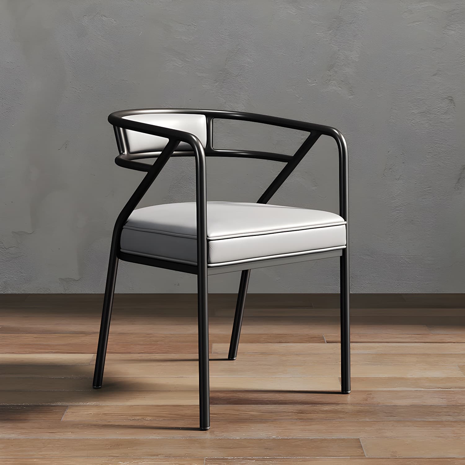 Glam Dining Chair Open Back Upholstered Dining Side Chair with Metal Legs thumbnail 12