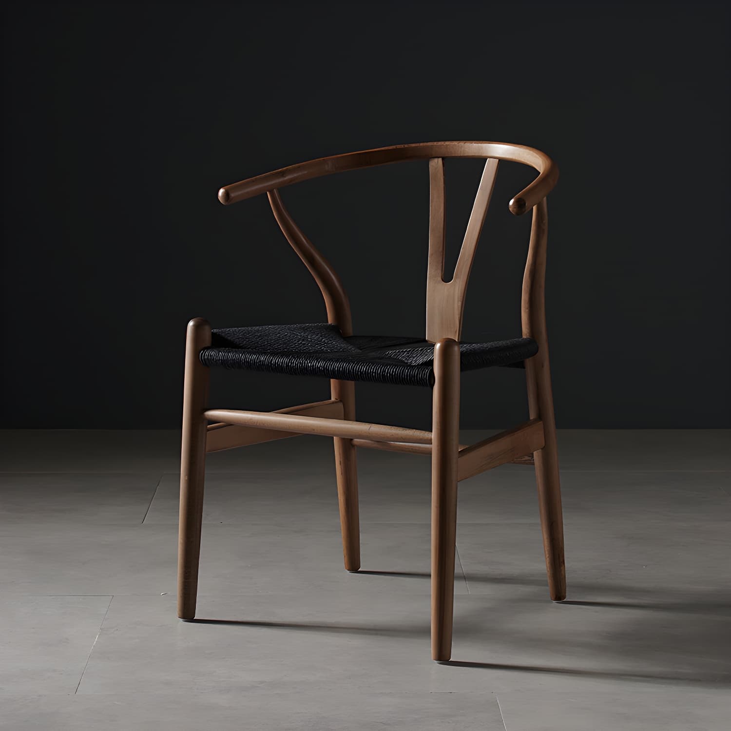 Scandinavian Style Wood Dining Chair Dining Room Wishbone Chair with Arm thumbnail 13