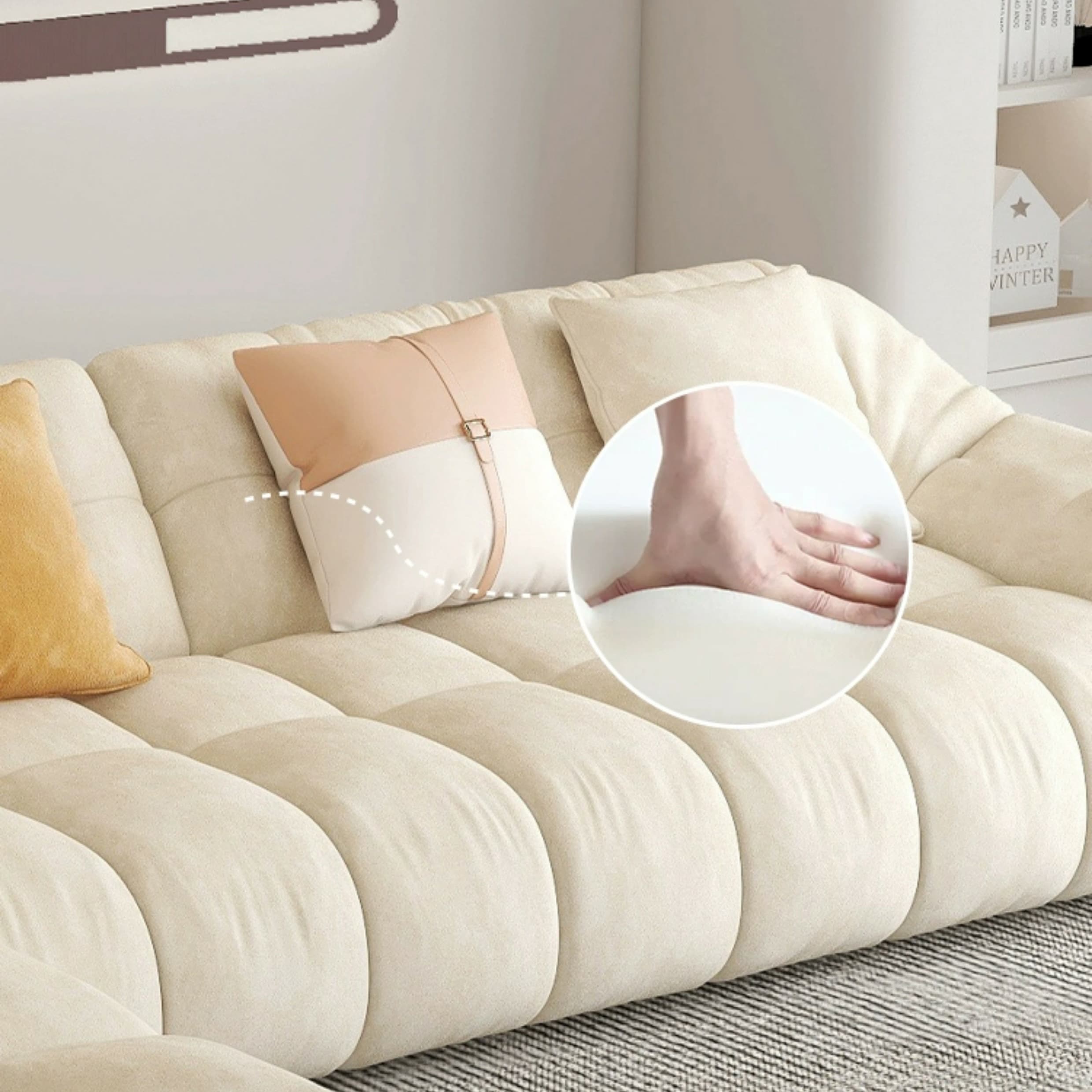 Comfortable Polyester Blend Showcase Sectional Sofa for Contemporary Home Decor thumbnail 9