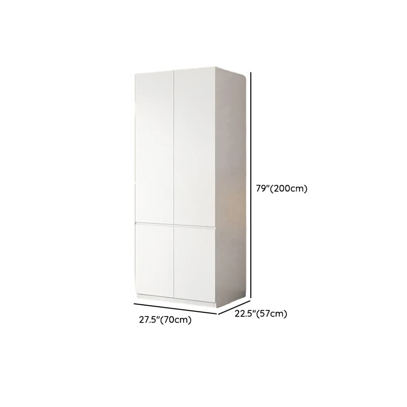 White Contemporary Alloy Cabinet Armoire with 3/6/9 Drawers, Flexible Shelf, and Hanging Rod thumbnail 37