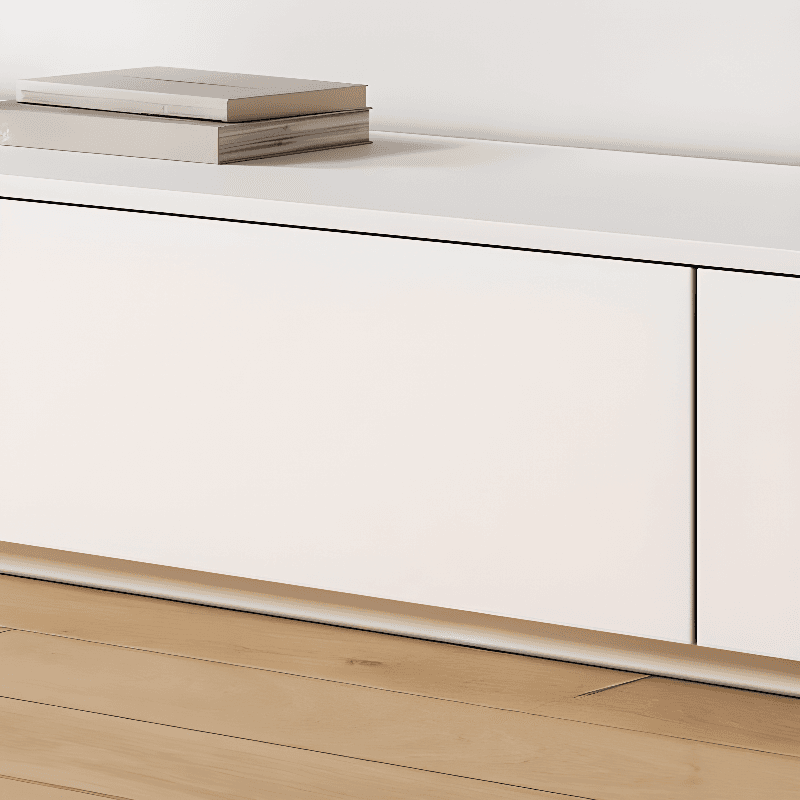 Ivory Rectangular Wall-supported TV Stand with 6 Drawers/5 Drawers thumbnail 9