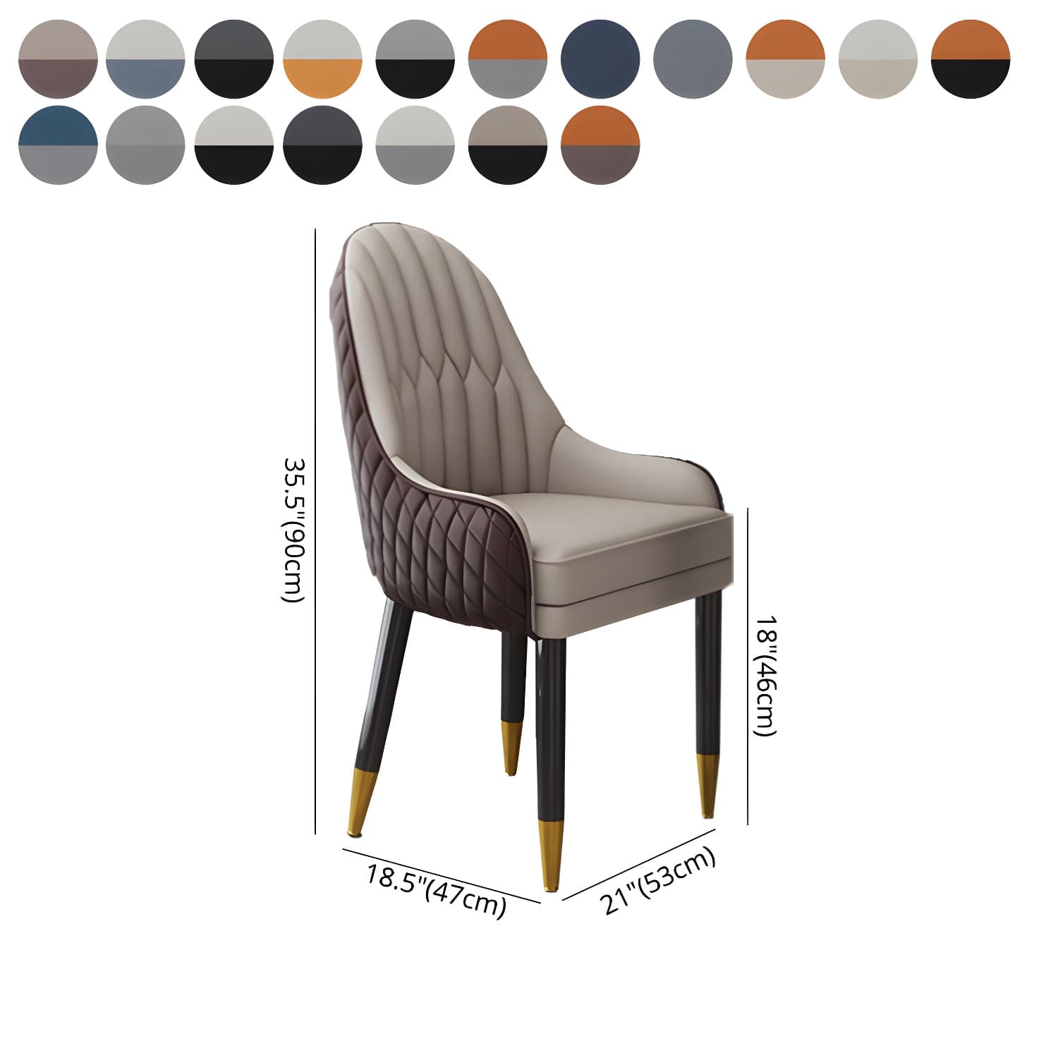 Scandinavian Indoor Arm Chair Upholstered Parsons Back Wood Dining Room Chair thumbnail 25