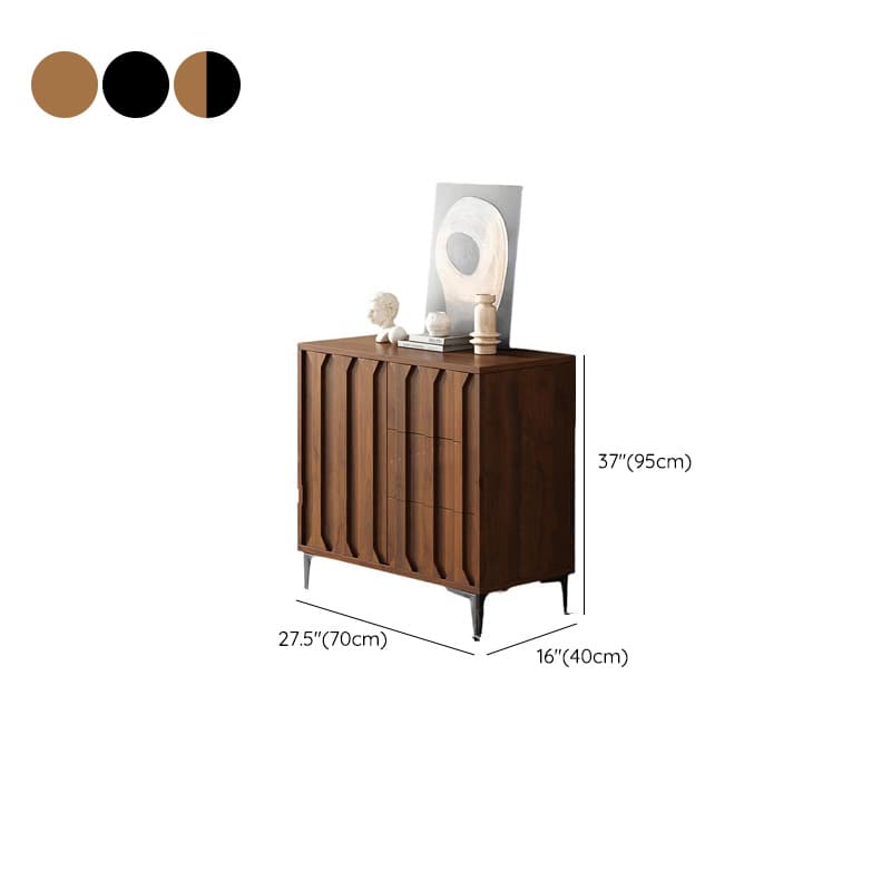 Simplistic Sideboard with 3 Drawers, Hutch, 2 Shelves, and Laminate Countertop Featuring 2 Doors/1 Door Cabinets thumbnail 9