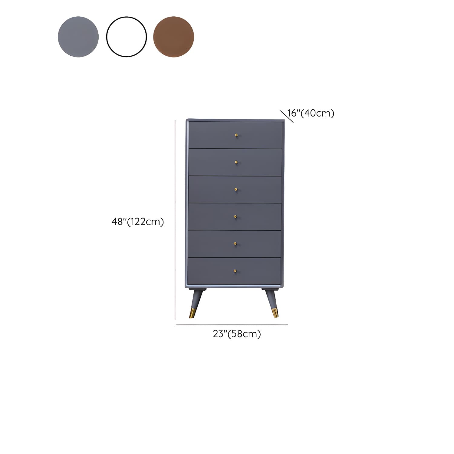 Solid Wood Accent Chest Mid Century Drawers Included Cabinet thumbnail 15
