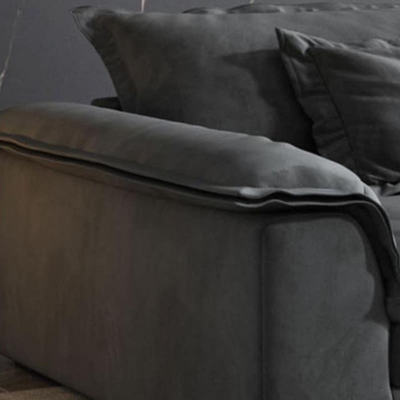Modern Flared Arm Sofa with Water Resistant and Bolster Pillows thumbnail 11