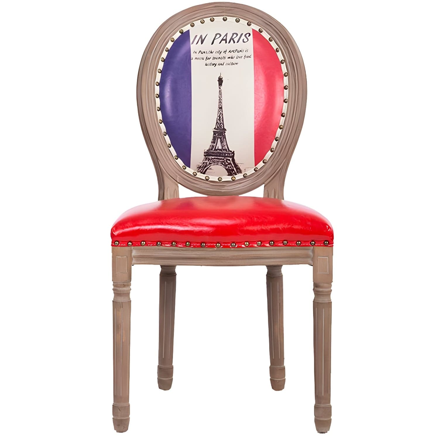 Solid Wood Country Style Dining Room Chair Matte Finish King Louis Back Side Chair thumbnail 14