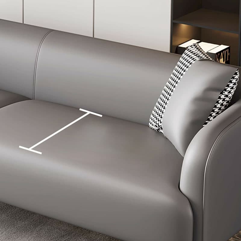 Modern Pine Wood Upholstered Three-Seater Sofa with Foam Seat in Solid Color thumbnail 16