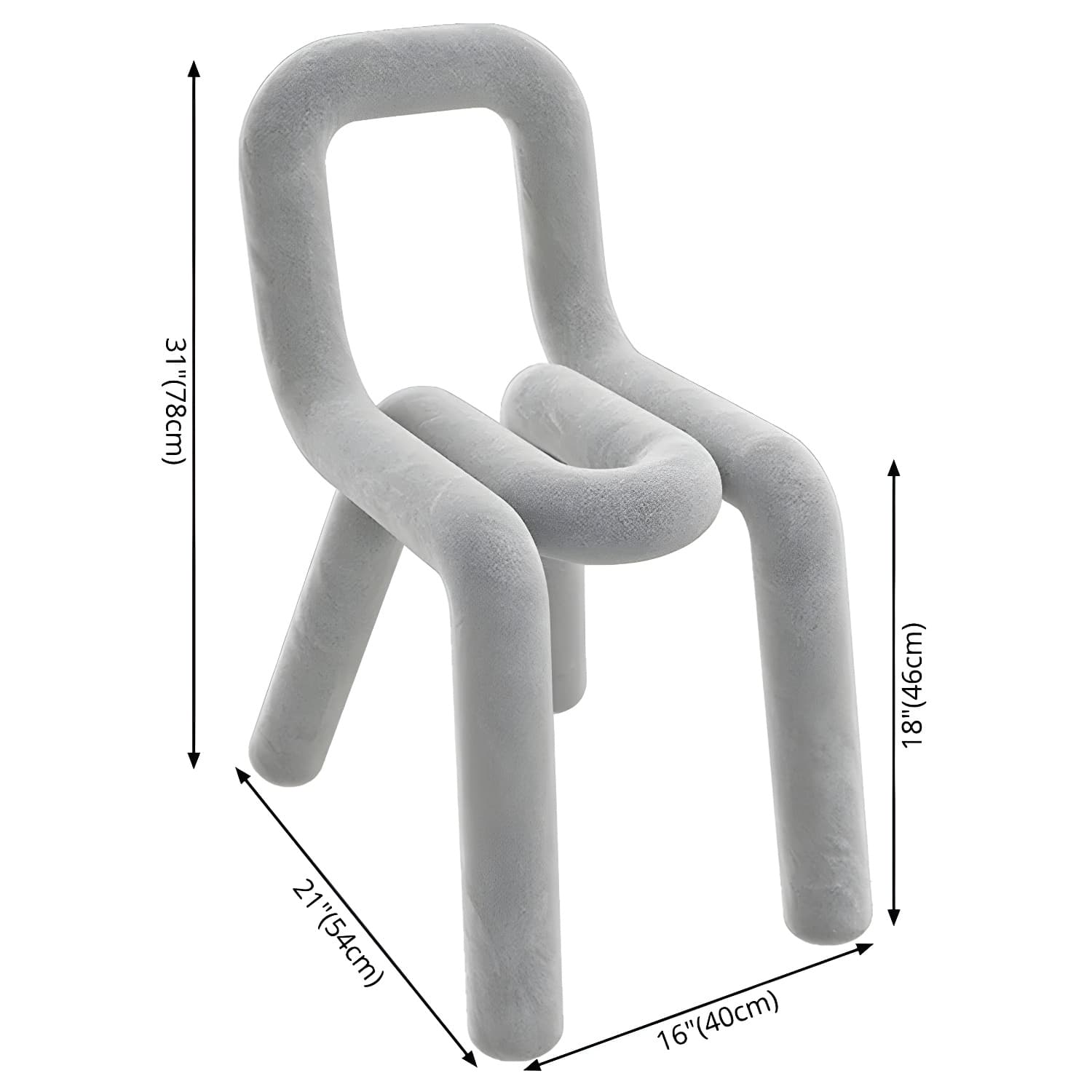 Velvet Designer Style Living Room Side Chair Colorful Open Dining Chair thumbnail 16